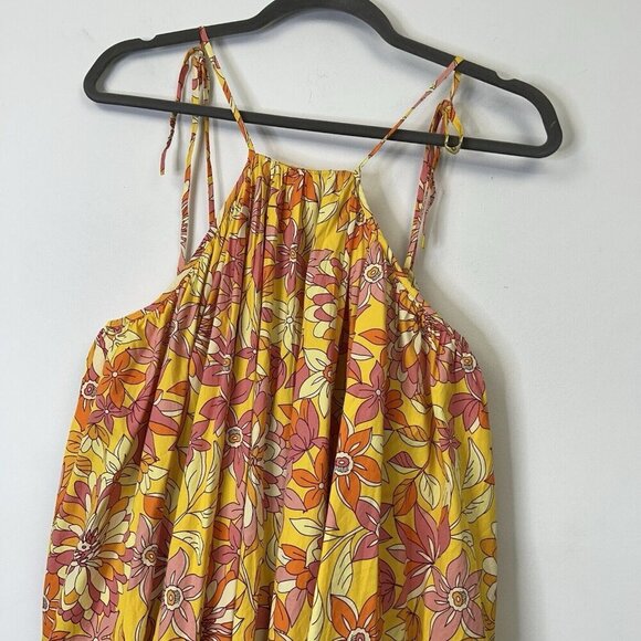 NEW J Crew Sunset Floral Mini Dress Womens Size 2X Halter - Picture 5 of 12